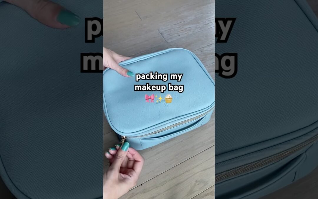 Packing my makeup bag 💕 #makeup #whatsinmybag #packwithme #packing #beauty #skincare #asmr #sephora