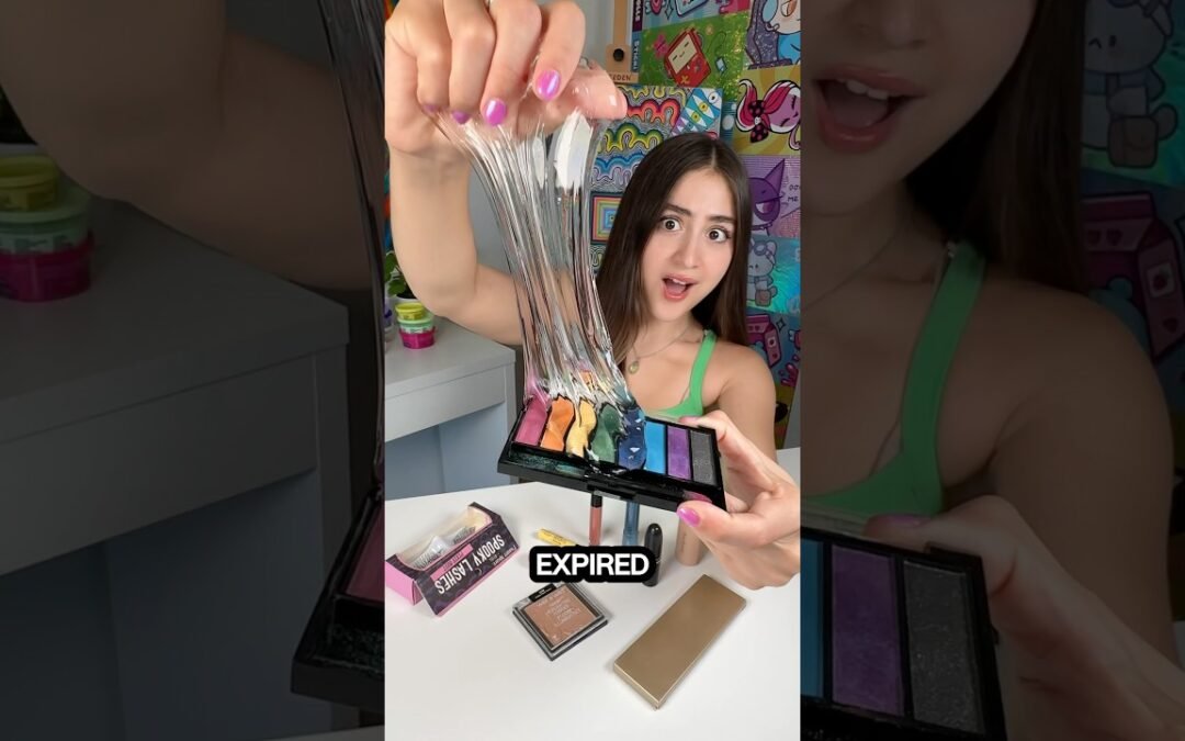 Expired MAKEUP vs SLIME!!😱
