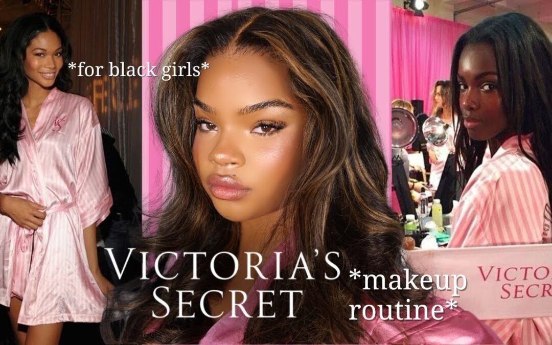 Black Girl VICTORIA SECRET ANGEL Makeup Routine | Detailed 💕🪽