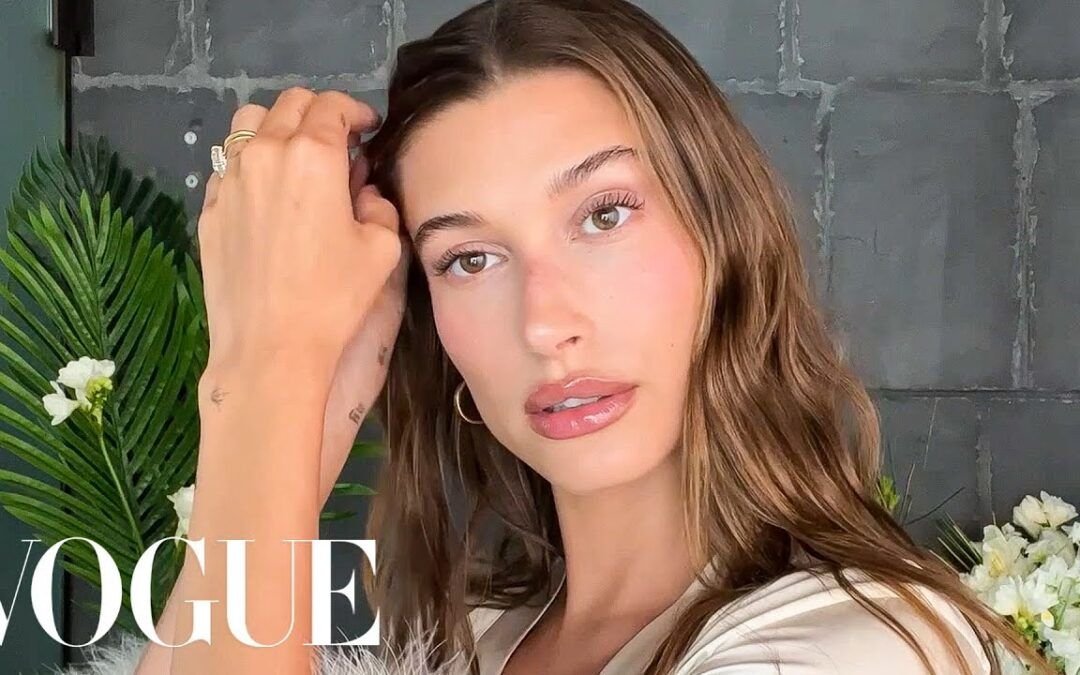 Hailey Bieber's Date Night Skin Care & Makeup Routine | Beauty Secrets | Vogue