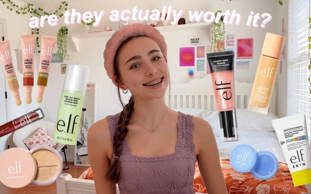 doing my makeup using *ONLY* tiktok viral elf makeup dupes