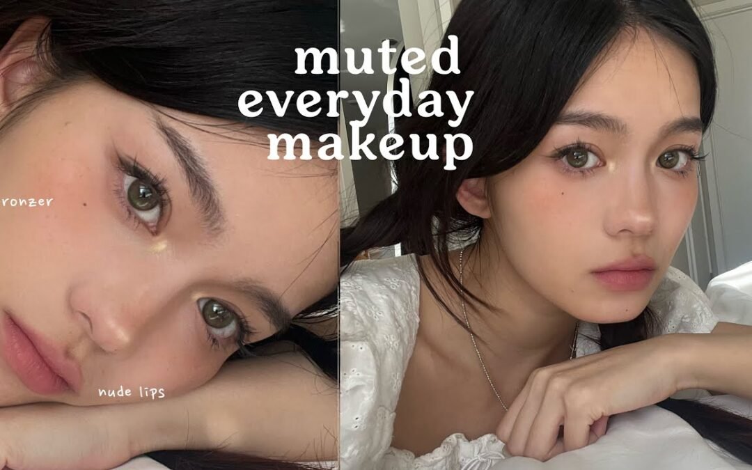 MUTED NUDE EVERYDAY MAKEUP ♡ Everyday Asian American Makeup for Beginners