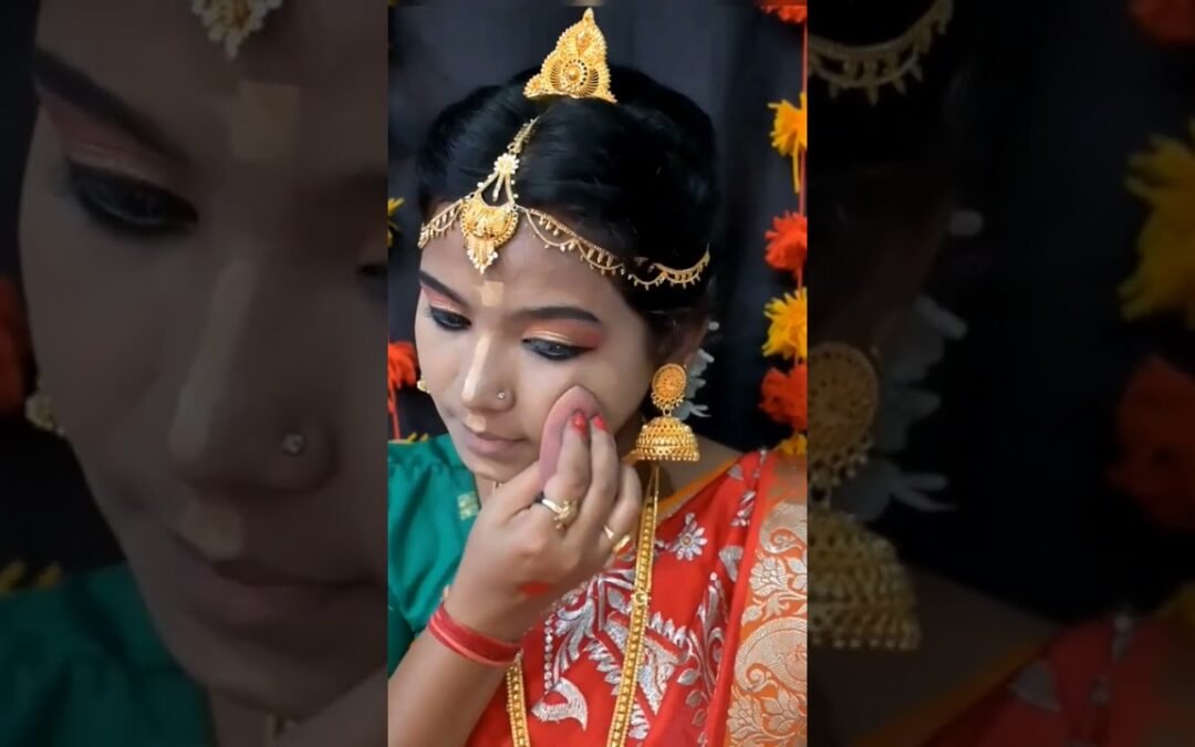 Self bridal makeup ❤️ #shorts #youtubeshorts #selfbridalmakeup #bridalmakeup #bridal #viral