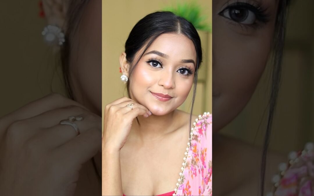 Here’s the full Tutorial & Saraswati Puja Makeup Look 2 💖 #shorts #makeuptutorial #viral