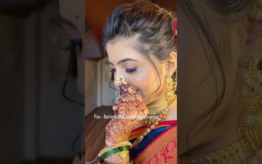 Behind the Scenes of Bridal Makeover #makeup #bride #marathi #bridalmakeup