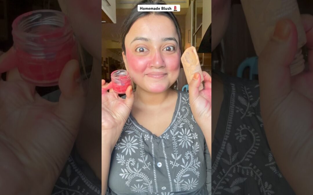 Homemade Blush 💄🤯 #shorts #trendinghacks #viralshorts  #viral #tiktok #viralvideo #hack #makeup #diy