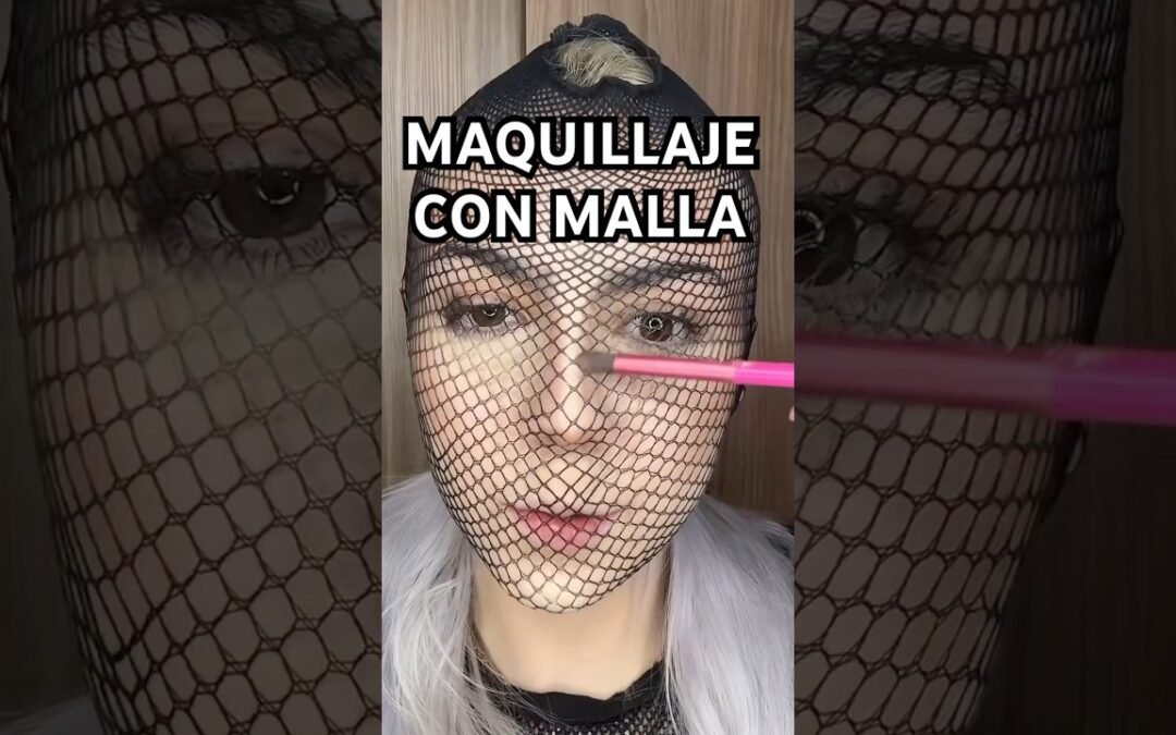 Maquillaje con UNA MEDIA?!😳😍  #maquillaje