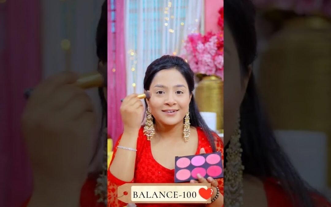 Challenge – Wedding Makeup 💄 in 1 Minute 🤯 #shorts #makeupshorts