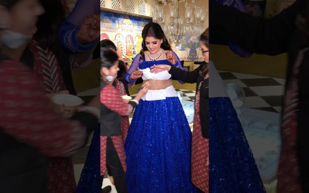 My Stunner for Reception 💙 Parul Garg