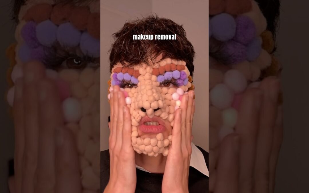 DESMAQUILLENSE CONMIGO😂🫠 disfrutenlo 👌#makeup #makeupremoval #pompommakeup #asmr #makeuptutorial