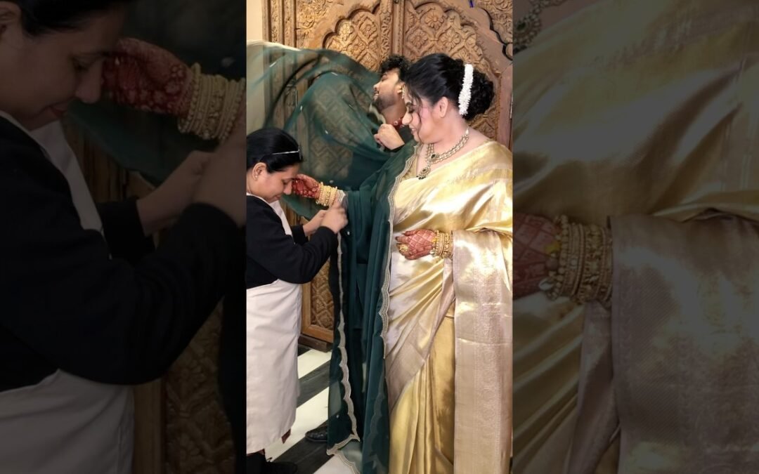 My bride in Gold & Green 💚💛 Parul Garg