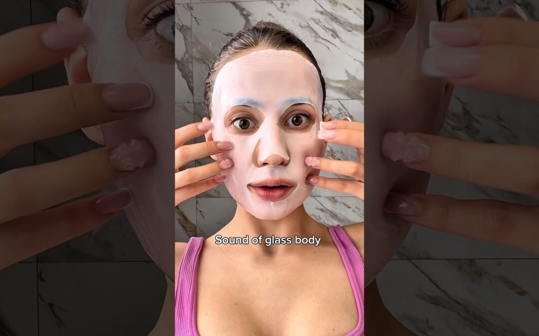 CRAZY ASMR GLASS SKIN 🪞🤯😵‍💫 #skincare #asmrsounds #soundeffects #haul #makeup #review #grwm