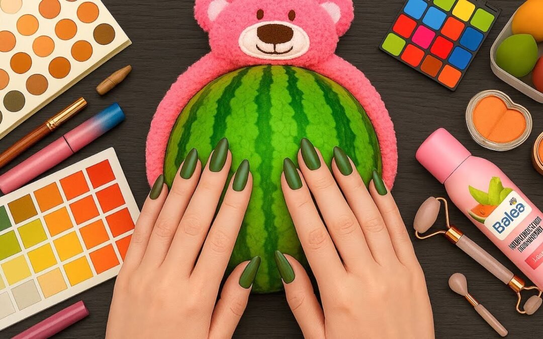 ASMR Makeup on Watermelon (No Talking)