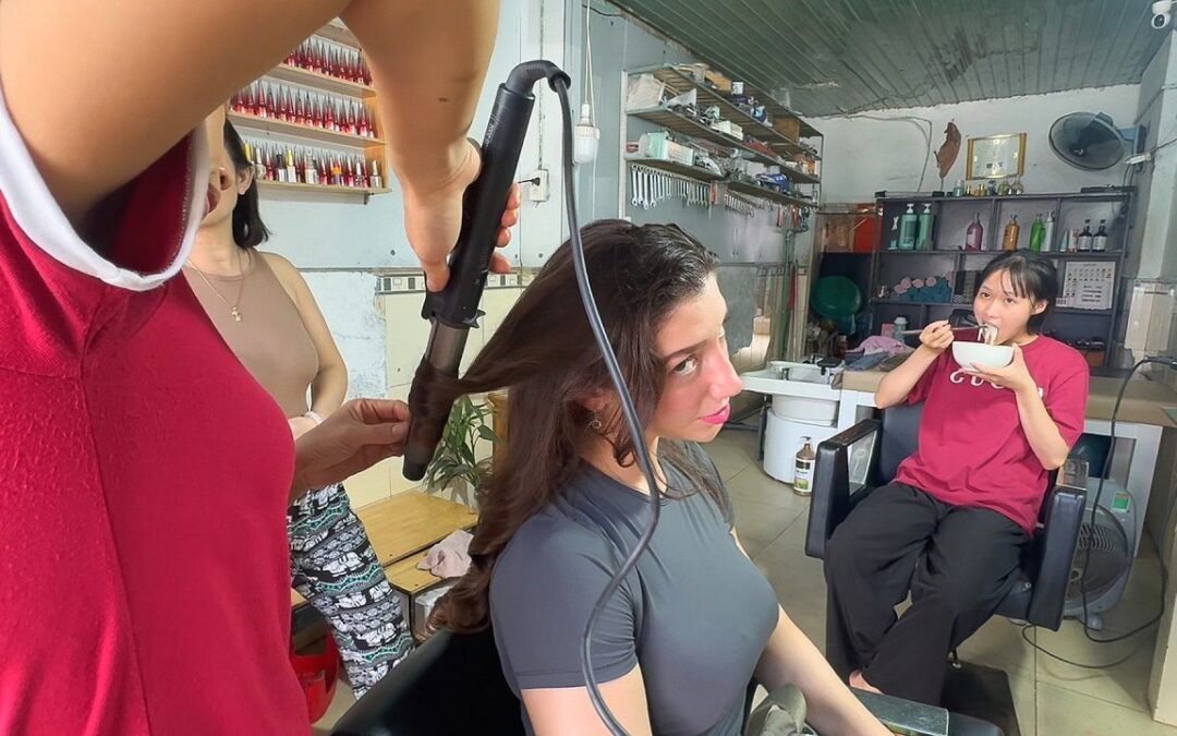 I did my makeup in a mechanic