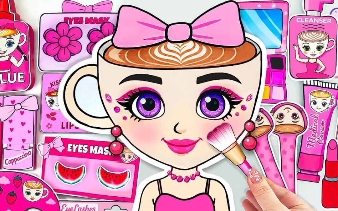 🌸Paper DIY🌸 ITALIAN BRAINROT Ballerina Cappuccina Skincare + Makeup + Nails Blind Bag Unboxing! ASMR