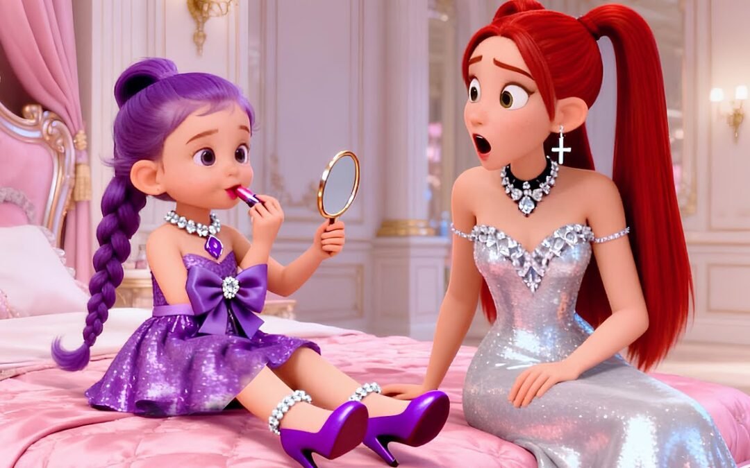 😱 OMG!💄Baby Rumi Doing Her First Makeup to Look Like Mira | KPOP Demon Hunters