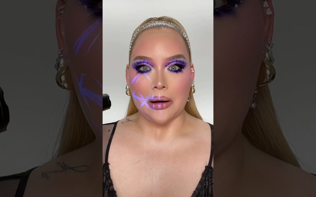 Trying Disappearing Makeup That ONLY Shows In Blacklight?! 🔦