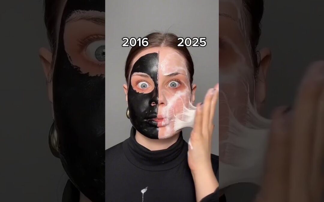 Skin Care Edition 2016 Vs 2025  *By grwardy* #makeup #shorts