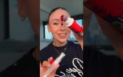 (SATISFYING) BRIGHT RED PEEL OFF LIP STAIN?! 😱♥️ #makeup