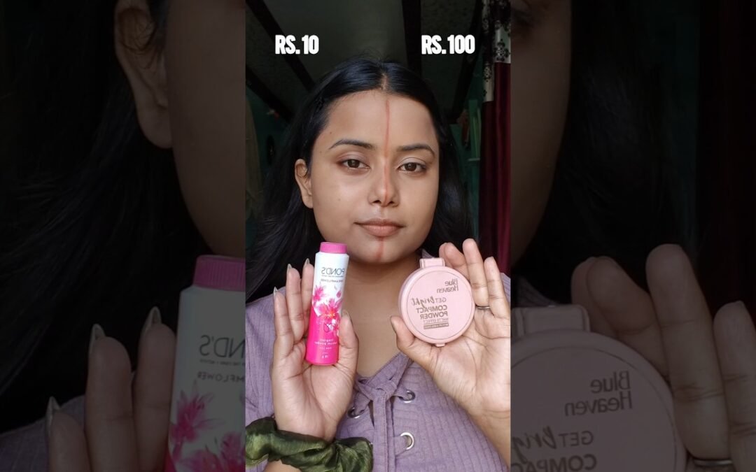 😱Rs.10  VS  Rs. 100  makeup tutorial #shorts #shortsfeed #youtubeshorts