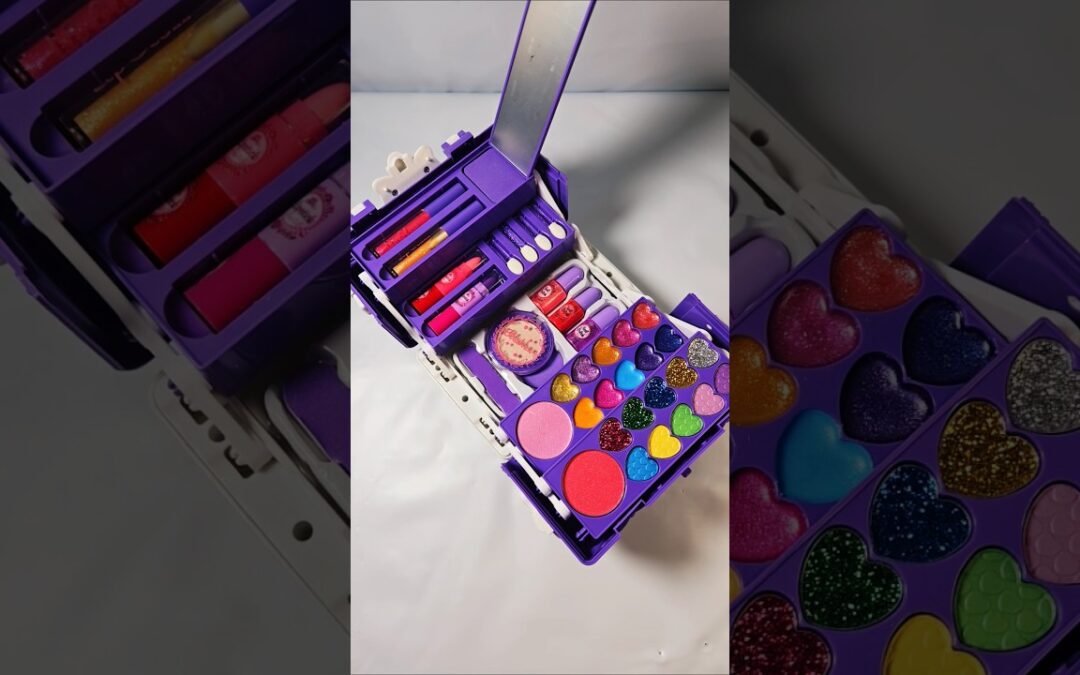 satisfying with makeup set toy | makeup kit | fashion set toy #makeupkit #makeup