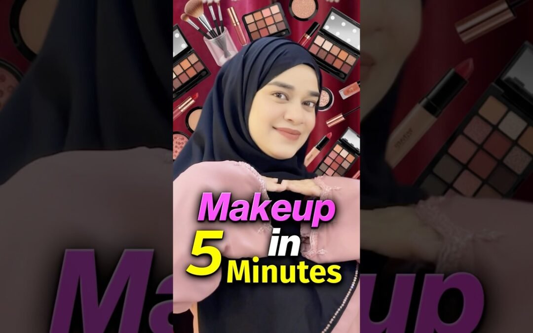 Running Late? Do This Makeup in 5 Minutes!✨College & Office Makeup Look #makeup #facescanada #beauty