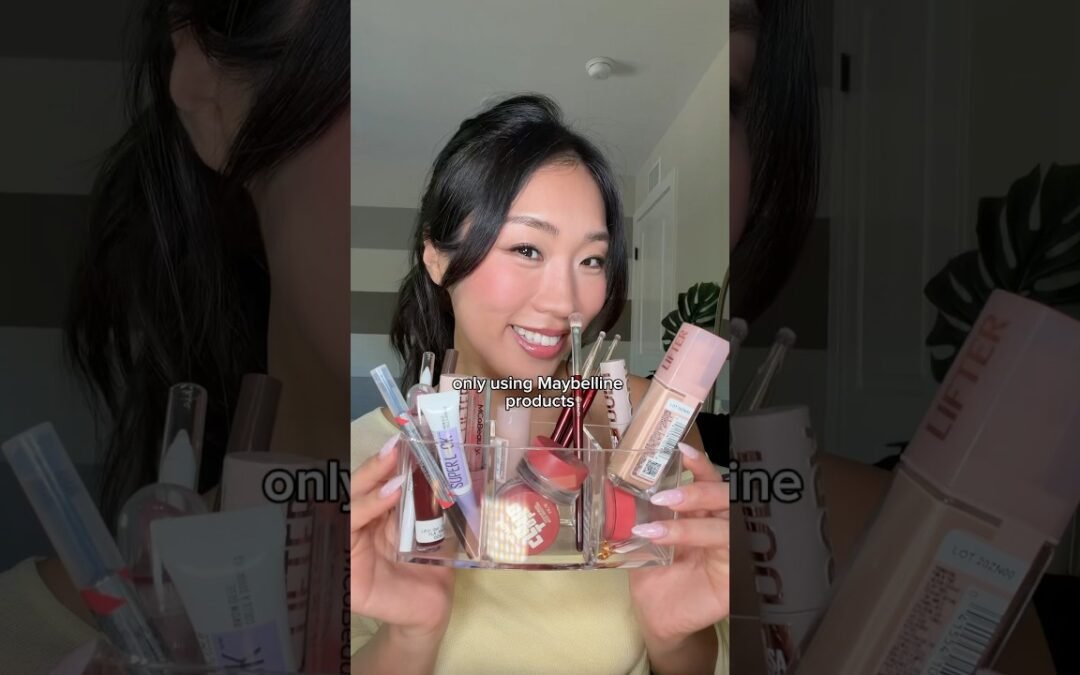 Doing a full face of DRUGSTORE makeup🤩💄 #makeup #makeuptutorial #beauty