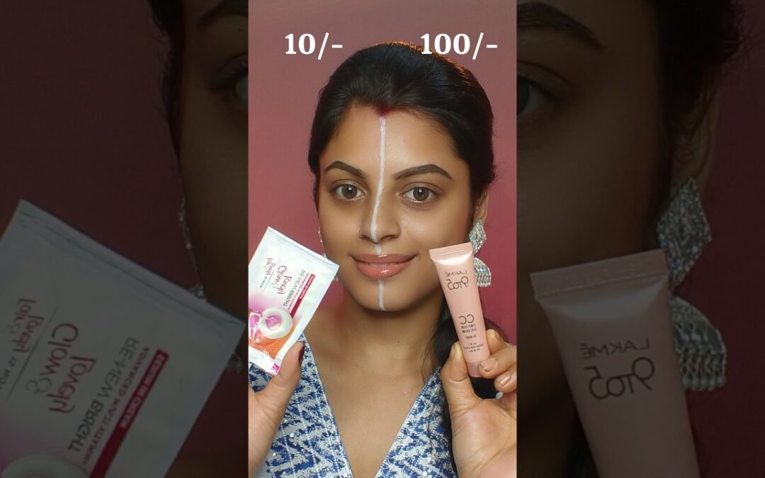 Under Rs 10 Vs Rs 100/- makeup 💄 #makeuptutorial #makeup #short #viral