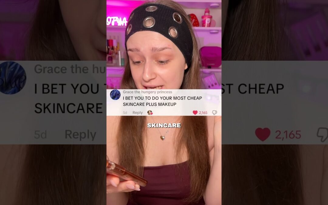 FULL FACE OF MY CHEAPEST MAKEUP & SKINCARE?!