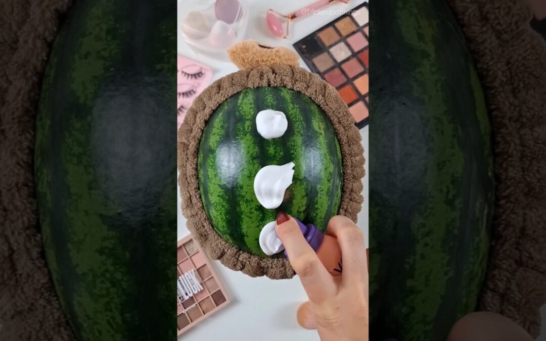 ASMR Watermelon Makeup #shorts #asmrsleep
