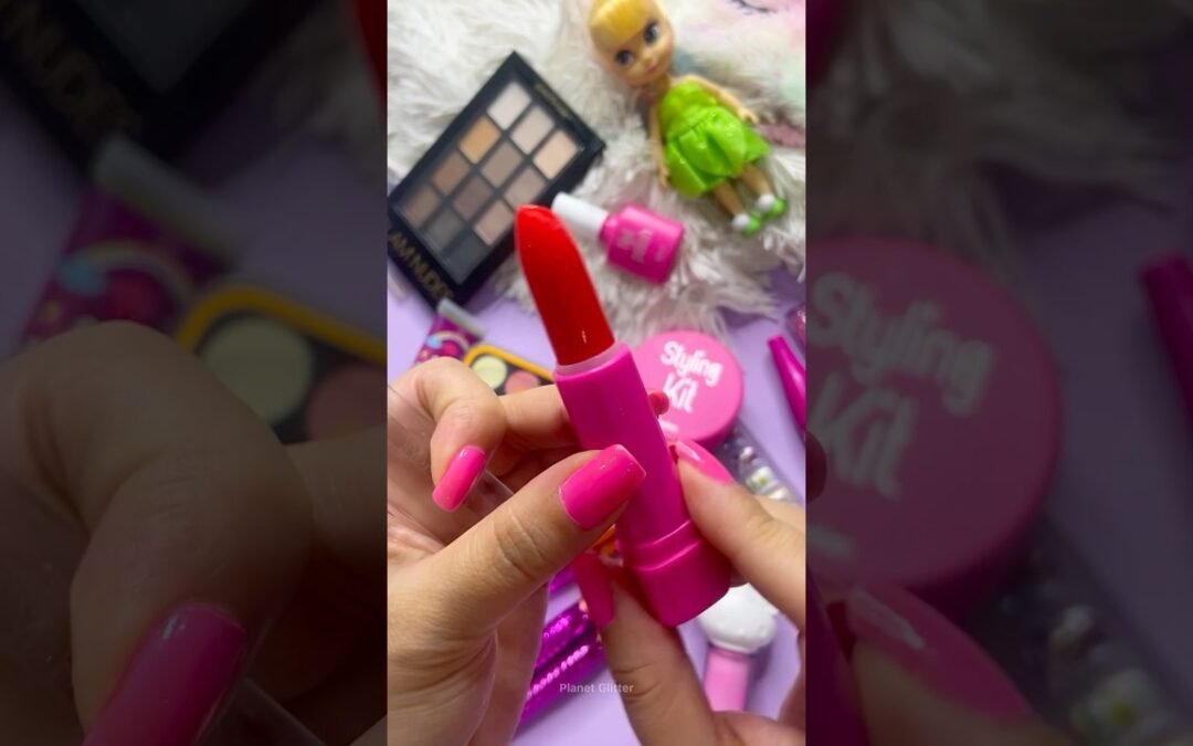 ASMR Satisfying with Unboxing & Review Pink Makeup Set Sounds Video ☆ Fast Beauty Products