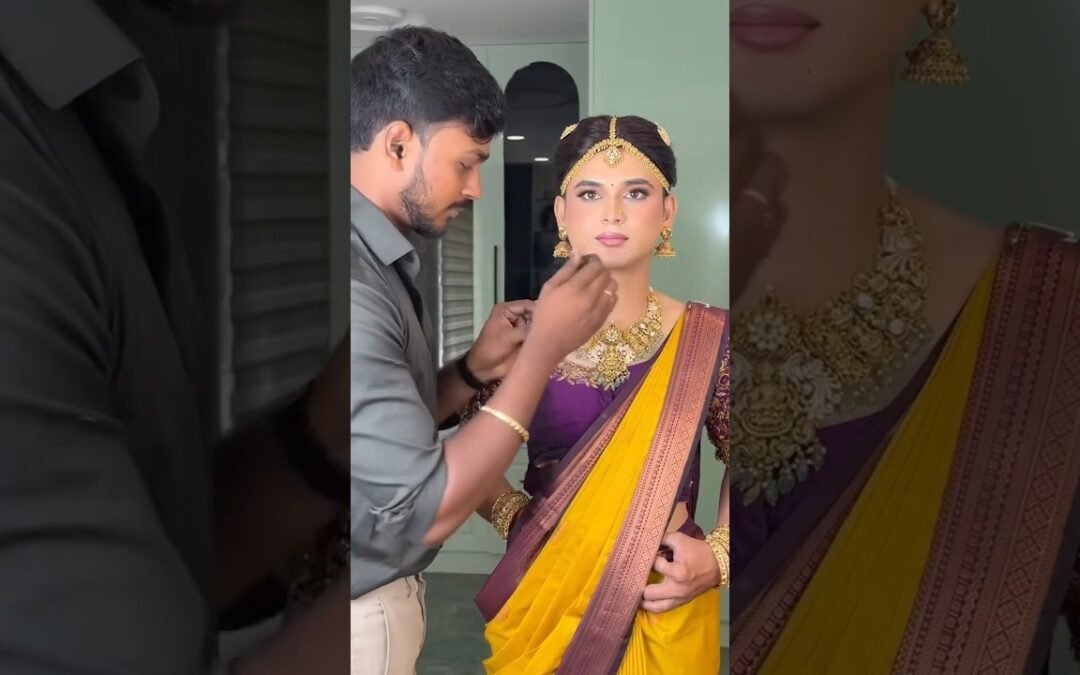Full video link 👆👆👆 Male to female transformation makeup 💄 #shorts #maletofemale #boytogirl