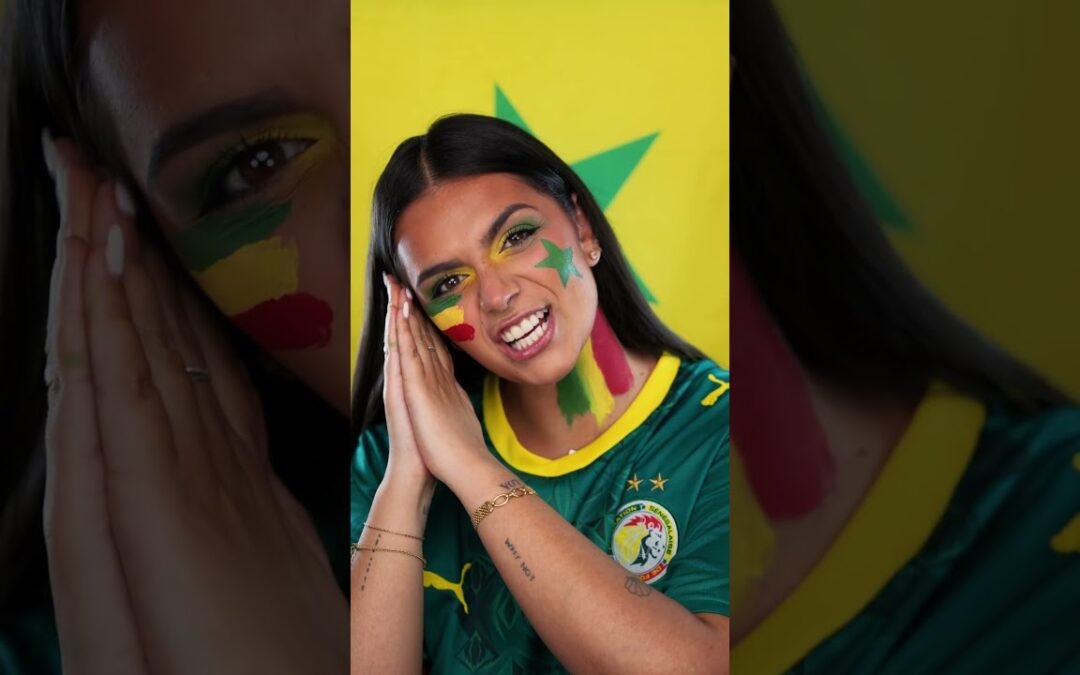 SÉNÉGAL 🇸🇳 #worldcup #foot #makeup #senegal #coupedumonde