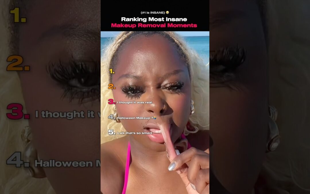 Ranking Most Insane Makeup Removal Moments #shortsviral
