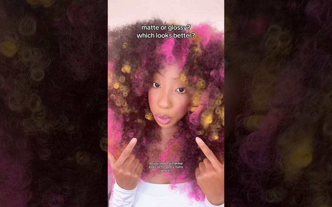 does my makeup look better with a lipgloss or matte lipstick? #makeup #makeupvideo