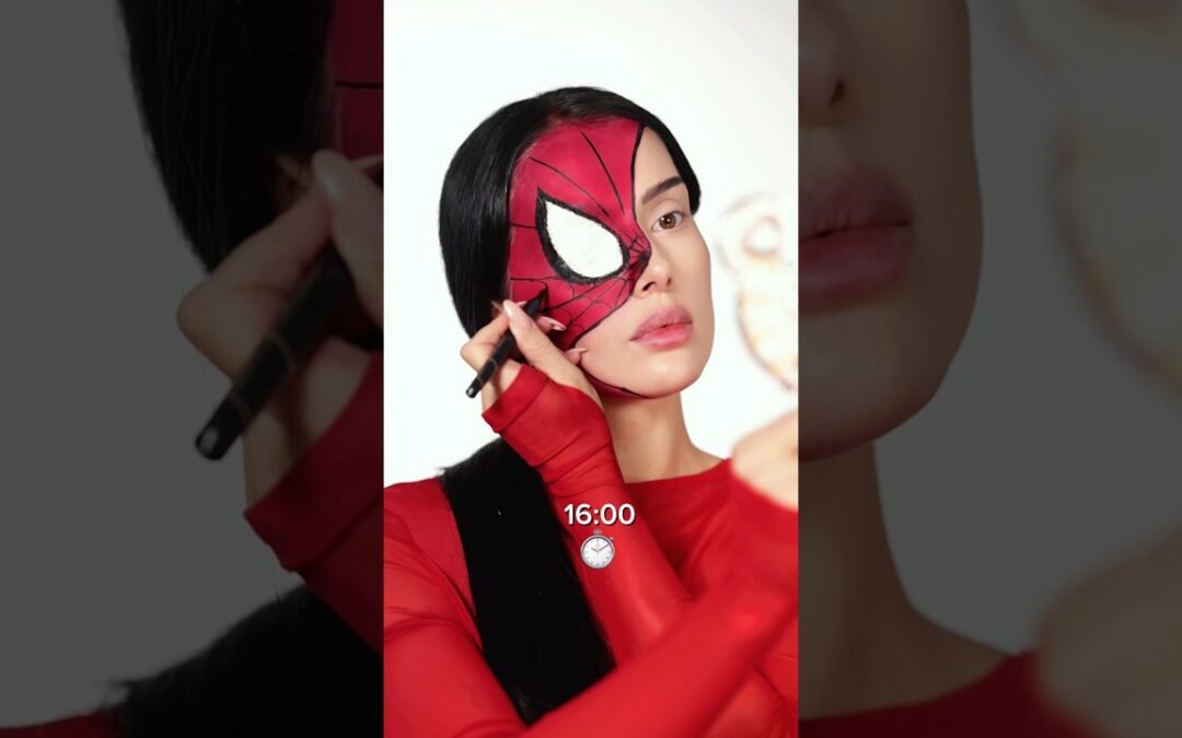 Spiderman makeup  tutorial 🕸️ #makeup #transition