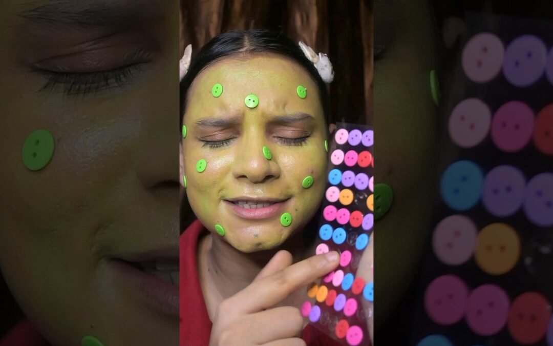 Button choose my makeup 😱 ||#shorts #makeup #funny #thesastamakeup