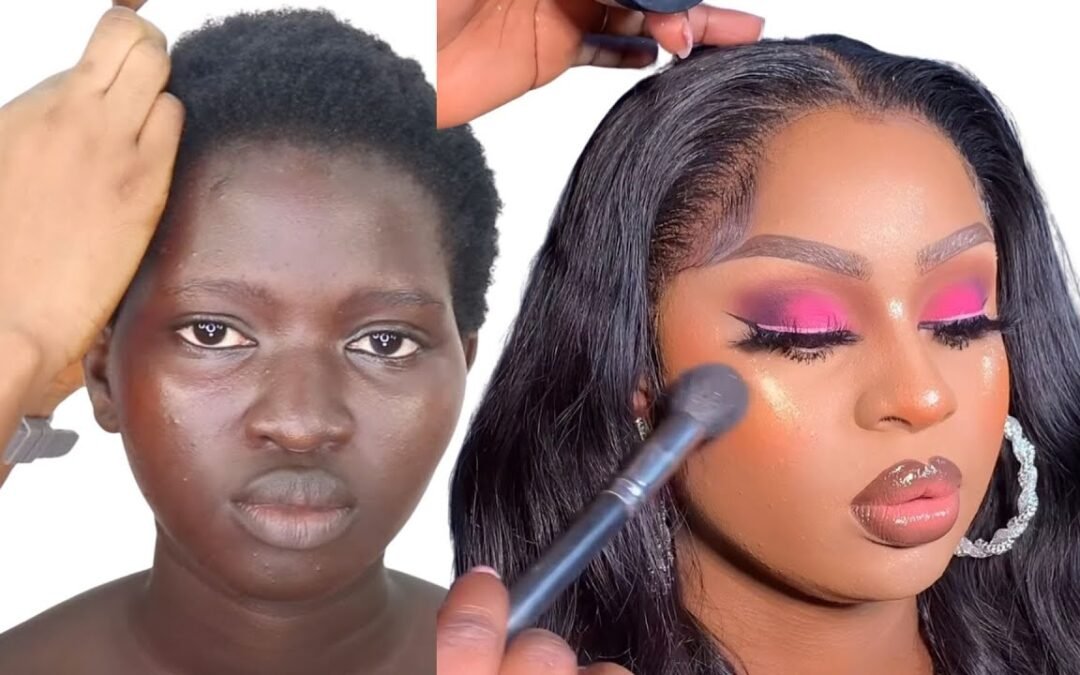 100M Views 😱 VIRAL ⬆️ BLACK BARBIE MAKEUP TRANSFORMATION 😱 HAIR AND MAKEUP TRANSFORMATION