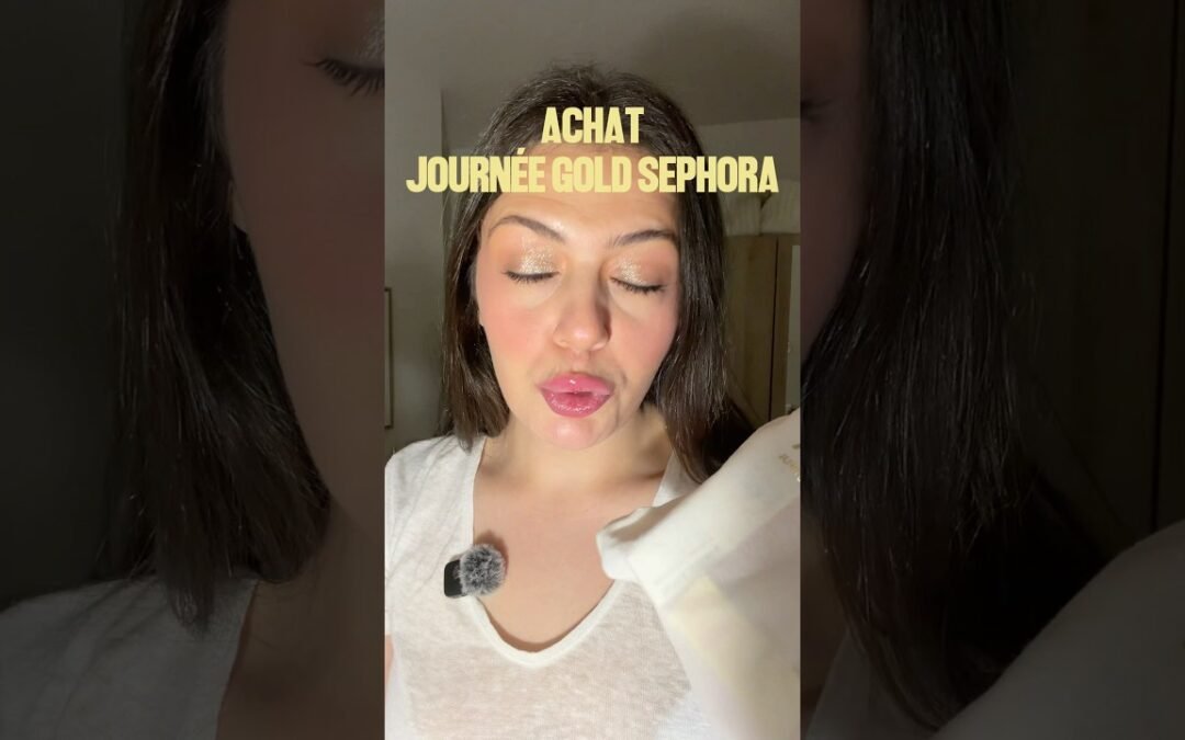 JOURNÉE GOLD + POCHON GOLD SEPHORA #makeup #maquillage