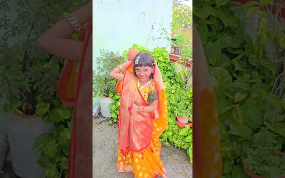 Kritika bani Radha Rani 😍 #minivlog #makeup #vlog #janmashtami #festival  #shorts #unfrezzmyaccount