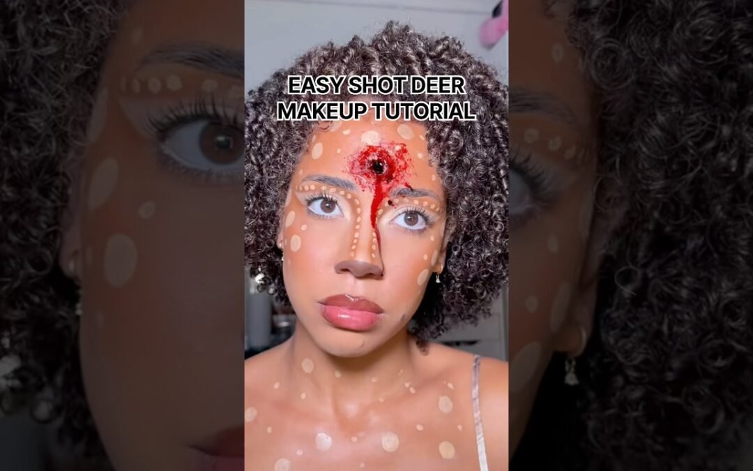 Easy shot deer makeup tutorial 🦌
